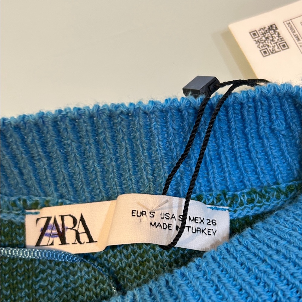 NWT Zara thick Mushroom Sweater graphics on back !! - Picture 5 of 9